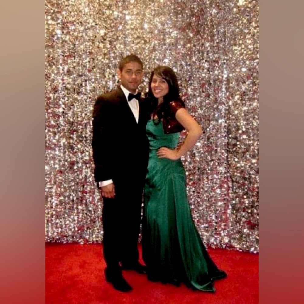 Emerald green gown/dress